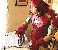 Literal Iron Man GIF - Avengers Ironman Ironing - Discover & Share GIFs Superhero Pictures, Ironic Humor, Visual Puns, Pietro Maximoff, Avengers Funny, Lucky Girl, Images Gif, Bones Funny, Puns