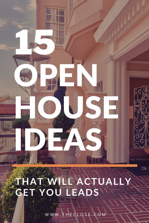 Open House Realtor Ideas, Hosting Open House Real Estate, Open House Ideas For Apartments, Open Houses Ideas, New Business Open House Ideas, Small Business Open House Ideas, Real Estate Grand Opening Ideas, Open House Advertising Ideas, Things Realtors Need