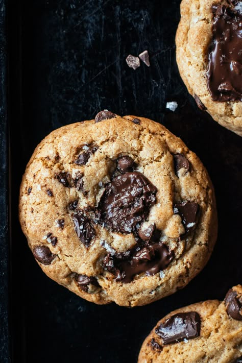 Salted Chocolate Chunk Cookies, Salted Chocolate Chip Cookies, Perfect Chocolate Chip Cookies, Salted Chocolate, Chocolate Chunk Cookies, Chocolate Chunk, C Is For Cookie, How Sweet Eats, Brown Butter