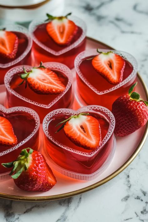 A photo of a  Strawberry Champagne Jello Shots a New Years Champagne Jello Shots Cute Jello Ideas, Champagne Jello Shots Recipe, New Years Champagne, Champagne Jello, Best Jello Shots, Champagne Jello Shots, Jello Shots Recipe, Pop The Bubbly, Jello Shot Recipes