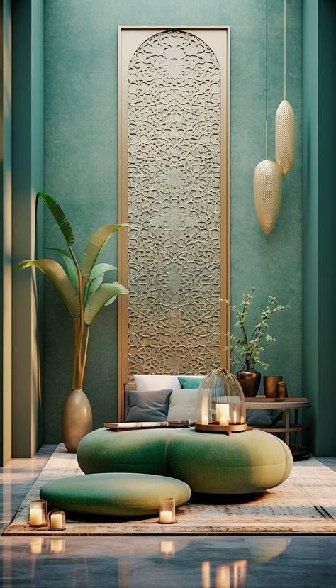 Iran Interior Design, Persian Inspired Decor, Persian House Interior, Persian Decor Living Rooms, Interior Design Arabic Modern, Persian Architecture Interior, Persian Architecture Modern, Arabian Interior Concept Art, Persian Interior Design