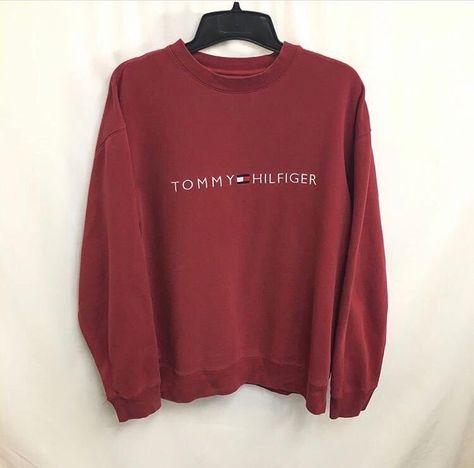 pin:jadagdrake Colour Clothes, Tommy Hilfiger Sweatshirt, Tommy Hilfiger Sweater, Vintage Tommy Hilfiger, Mode Inspiration, Comfy Outfits, Trendy Outfits, Sweat Shirt, Brooklyn