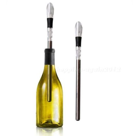 wine chillers and coolers??3-in-1 Stainless Steel Wine Bottle Cooler Stick with Waiters Corkscrew-wine Bottle Opener,wine Bottle Stopper Chiller Refrigerator, Wine Temperature, Popsicle Maker, Wine Accessories Gift, Wine Aerator, Wine Pourer, Wine Coolers, Ice Wine, Wine Stains