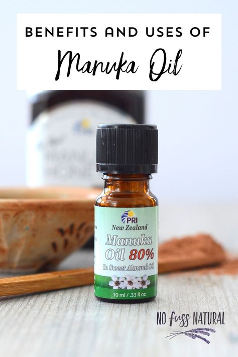 Manuka Oil - Benefits and Uses Find out how to include this essential oil in homemade skin care and how to use it to ease athlete's foot, dandruff, and more. Manuka Essential Oil, Massage Oil Blends, Manuka Oil, Deodorant Recipes, Homemade Deodorant, Natural Beauty Diy, Essential Oils For Skin, Essential Oil Benefits, Cleaning Recipes