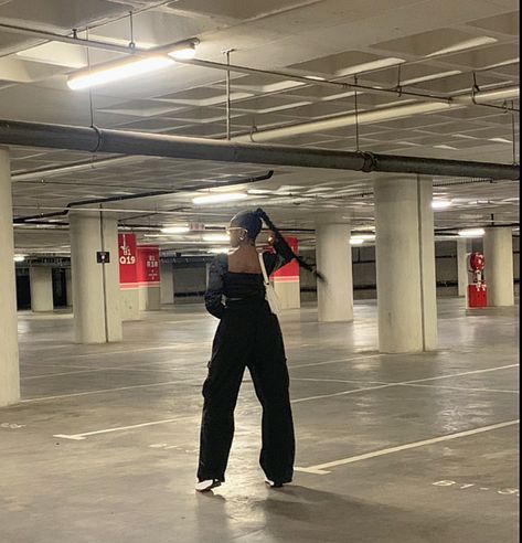 Parking Garage Pics Black Women, Car Park Shoot, Top Of Parking Garage Photoshoot, Rooftop Shoot, Elevator Pics, Garage Photoshoot, Garage Pictures, Bday Shoot, Underground Garage