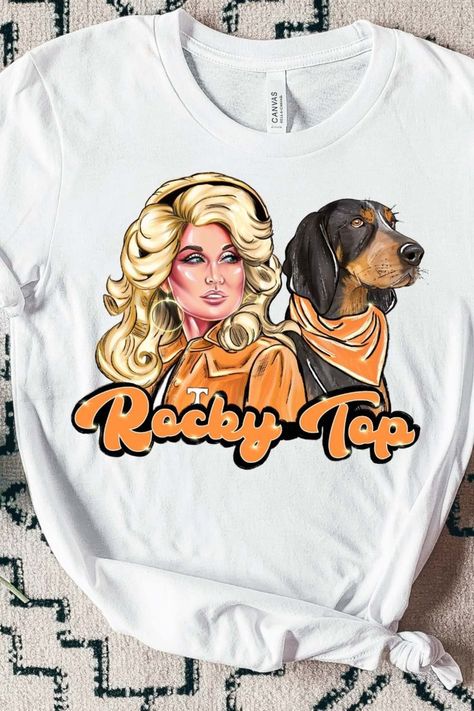 Tennessee Vols Dolly Parton Shirt for Women Dolly Parton Tshirt Outfit, Tennessee Vols Game Day Outfits, Ut Game, Tennessee Vols Shirts, Dolly Parton T Shirt, Dolly Parton Shirt, Tennessee Vols, Rocky Top, Sublime Shirt