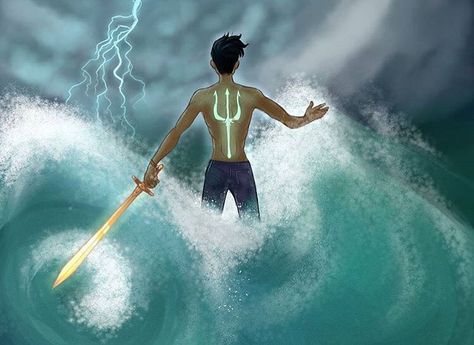 wave rider art credi Zio Rick, Rick Riordan Series, Percy And Annabeth, Trials Of Apollo, Percy Jackson Fan Art, Percy Jackson Characters, Magnus Chase, Percy Jackson Memes, Kane Chronicles