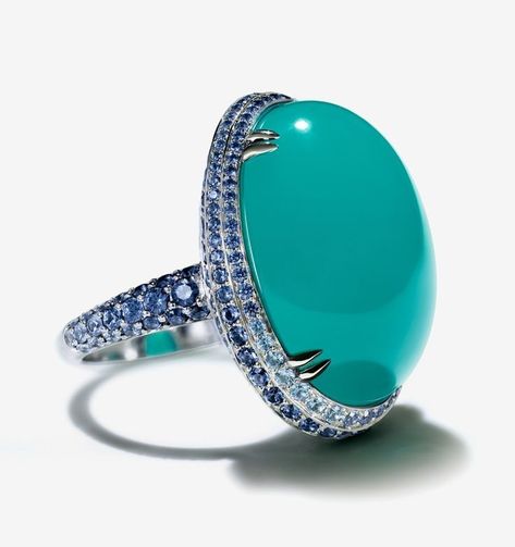 Chrysocolla Ring, Flexible Bracelet, Blue Book, Tiffany Jewelry, Blue Stones, Blue Books, Jewelry Images, Tiffany And Co, Tiffany Blue