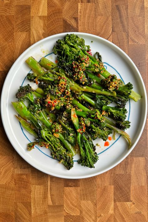 Stir-Fried Broccolini (My Favourite Version) | Myriad Recipes Brocollini Recipes, Broccolini Recipes, Broccolini Recipe, Goat Cheese Pasta, Spinach Curry, Flavorful Vegetables, Vegan Fish, Sweet Potato Recipes, Chicken Thigh Recipes