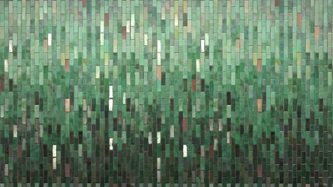 ArtStation - Gradient tiles , Magdalena Wozniak Narrow Corridor, Murmuration Art, Green Mosaic, Mosaic Frame, Tiles Texture, Beautiful Images Nature, Green Tile, Green Ombre, Mosaic Designs