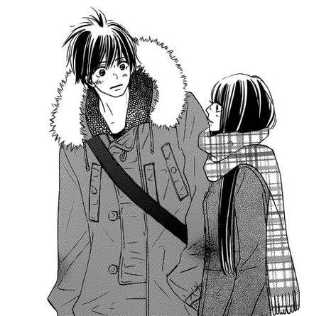 너에게 닿기를, Best Romance Anime, Tumblr Users, Ao Haru Ride, Kimi Ni Todoke, Manga Couples, Manga Love, Shoujo Manga, Anime Sketch