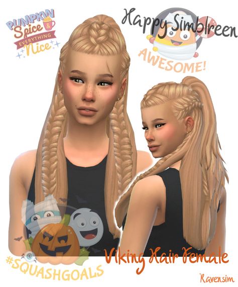 Sims 4 Viking Cc, Ts4 Mods, Medieval Hairstyles, Sims Medieval, Sims Stories, Cc Sims4, Cc Hair, Cc Clothes, Pelo Sims