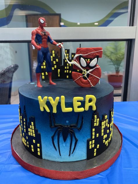 Fondant Numbers, City Cake, Spiderman Birthday Cake, Spiderman Birthday Party, Spiderman Party, Spiderman Cake, Spiderman Birthday, Cake Designs Birthday, Cakes For Boys