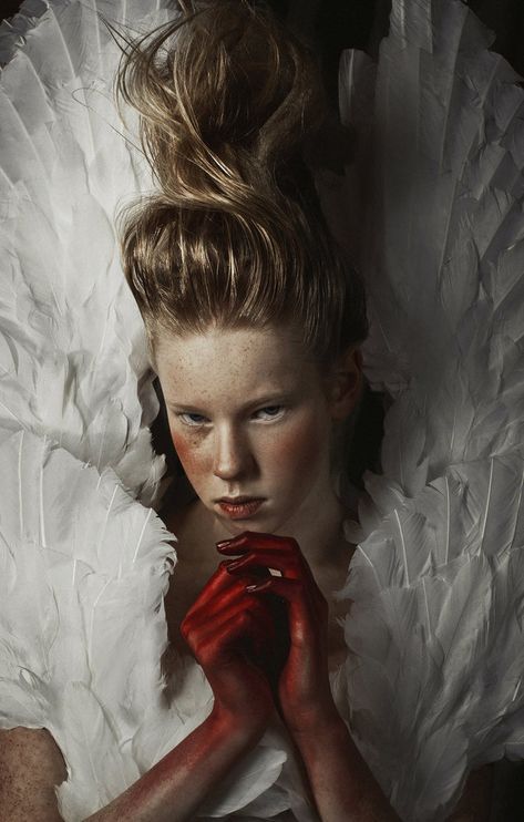 fortheloveofghost: “fallen angel by Avine ” Best Portrait Photography, Angel Photography, Ange Demon, Best Portraits, Angel And Devil, Russian Artists, Angels And Demons, Creative Portraits, Fallen Angel