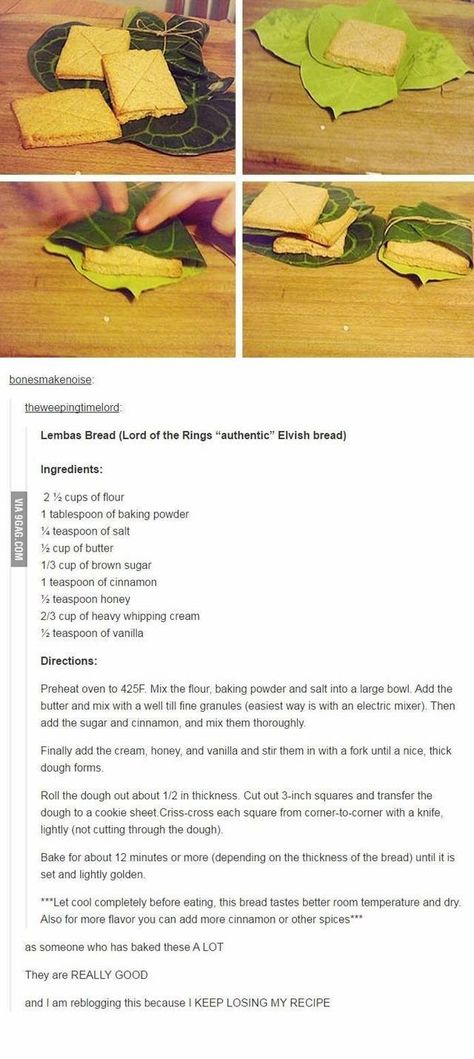 Lembas Bread Recipe, Lembas Bread, Bread Ingredients, Think Food, Bread Recipe, The Rings, Lord Of The Rings, Cooking And Baking, Bread Recipes