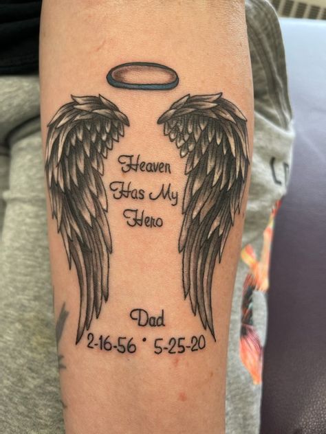 Tattoo For People Who Died, Grandson Memorial Tattoo, Tattoo Ideas For Grandpa Who Passed, Loved Ones In Heaven Quotes Tattoos, Brother Died Tattoo, Angle Wings Tattoo Women, Tattoos For Grandpa Passing Small, Unique Tattoos For Passed Loved Ones, Tattoos For Lossed Loved Ones