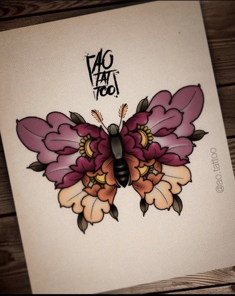 Neo Tattoo, Traditional Tattoo Flowers, Cool Tattoo Drawings, Moth Tattoo, Floral Tattoo Design, Tattoo Portfolio, 1 Tattoo, Japanese Tattoo Art, Dope Tattoos