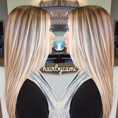 Multi Color Blonde Highlights, Multi Blonde Highlights, Multitonal Blonde Highlights, Blonde Ribbons Highlights, Multi Tonal Blonde Hair Highlights, Partial Highlights Blonde Platinum, 2025 Haircut, Beach Blonde Hair, Rave Hair