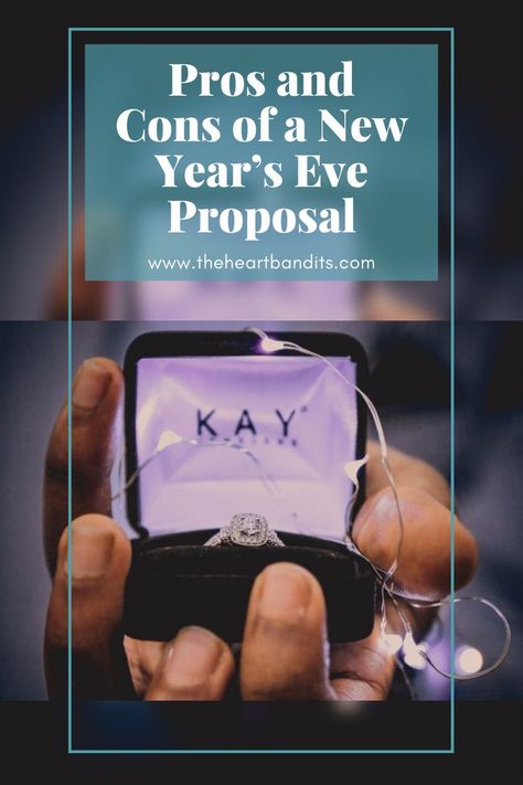 New Year’s Eve is right around the corner. It’s one of the most romantic holidays so it makes for the perfect time to pop the question. Think twinkling lights, endless champagne and midnight kisses. If you’re thinking of proposing this New Year’s Eve, here’s a list of Pros and Cons of a New Year’s Eve Proposal from our expert marriage proposal planners. New Years Proposal, New Years Eve Proposal, Midnight Kisses, Romantic Holiday, Marriage Proposal, Marriage Proposals, New Year’s Eve, Twinkle Lights, Most Romantic