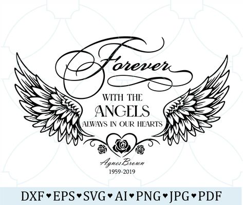 Dove Tattoo Design For Men, Dove Tattoo Design, Memorial Svg, Remembrance Tattoos, Belle Citation, Sympathy Cards Handmade, Svg Art, My Children Quotes, Memory Shirts