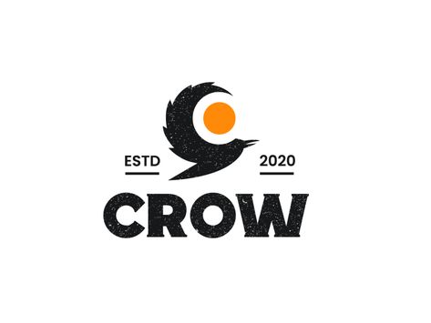 C + Crow by Badr on Dribbble Crow Logo, Crow Images, Text Logo, Logo Design Inspiration, Logo Inspiration, Get Inspired, Creative Professional, Amazon Logo, Tech Company Logos