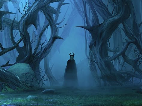 Maleficent Landscape, Maleficent Forest, Maleficent Concept Art, Maleficent Art, Sky Tattoos, Dark Fairytale, D D Character Ideas, Samurai Artwork, Gothic Wallpaper