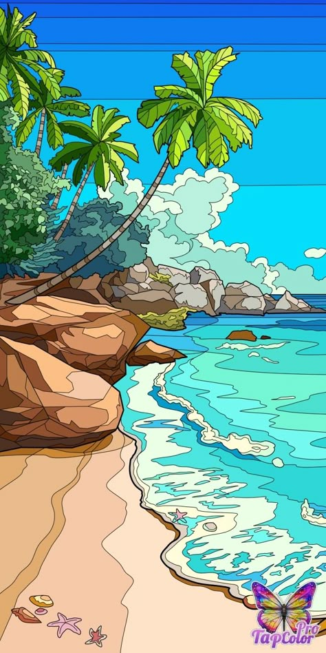 3d Ocean Art, Ocean Scape, Arte Peculiar, Posca Art, Art Painting Gallery, Art Tropical, Cool Wallpapers Cartoon, Graphic Wallpaper, Cool Wallpapers Art