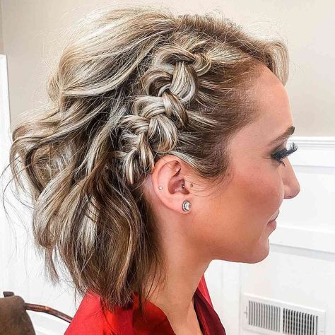 Ponytail Hairstyles for You - Hairstyling Ideas Hair Styles For Wedding Party, Short Hair Styles For Wedding, Hair Styles For Wedding, Short Wedding Hairstyles, Bridal Hair Ideas, Wedding Hairstyles For Short Hair, Do It Yourself Wedding, Short Hair Dos, Short Bridal Hair