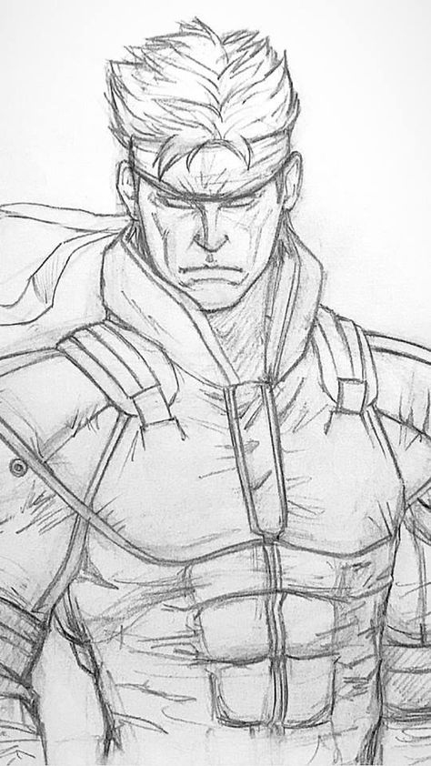 Metal Gear Solid Drawing, Metal Gear Drawing, Guide Drawing, Gear Drawing, Snake Drawing, Marvel Drawings, Sketch Ideas, Metal Gear Solid, Guided Drawing