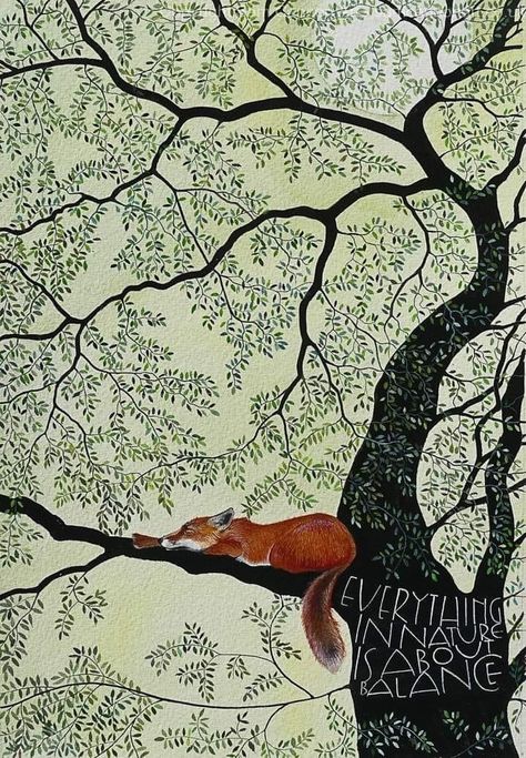 Art Fox, Illustration Nature, Drawing Eyes, Trendy Tree, 수채화 그림, Tree Illustration, Art Et Illustration, Nature Tree, Fox Art