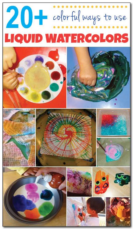 20 ways to use liquid watercolors for play, learning, art, and more! #ece #kbn || Gift of Curiosity Painting Art Projects For Kids, Design Quotes Art, Learning Art, Art Projects For Kids, Liquid Watercolor, Watercolor Projects, Art And Crafts, Homeschool Art, Kindergarten Art