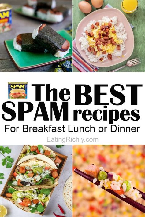 Spam Tacos, Recipes With Spam, Luncheon Meat Recipe, Spam Recipes Dinners, Spam Meat, Spam Sandwich, Spam Musubi Recipe, Musubi Recipe, Fried Spam