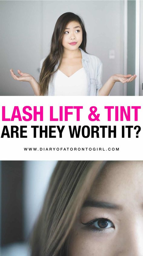 All about my lash lift and tint experience here in Toronto! A lash lift is a semi-permanent beauty procedure that keeps your eyelashes lifted for up to 8 weeks, so you don't have to curl your lashes. Eyelash Perm And Tint, Asian Lashes, Lash Lift And Tint, Eyelash Lift And Tint, Exercise For Women, Korean 10 Step Skin Care, Lash Perm, Permanent Eyelashes, Lash Extension Mascara