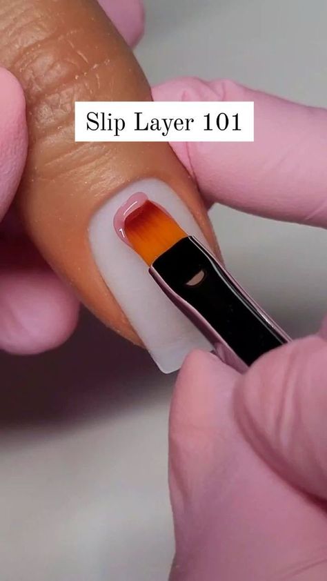 1.8K views · 70 reactions | A slip layer is so important to a beautiful gel application! I often mention it, but let's go into more detail! A slip layer is a crucial element in achieving a flawless gel application! Its primary purpose is to create a smooth and even surface for the bigger, building/apex bead. I always say... it's like a roadmap for that next big bead. It tells it exactly where it is supposed to go! It also aids in adhesion! By scrubbing your slip layer into the nail plate, you are ensuring that it holds on to the texture you created during prep. Have any questions? Feel free to DM me or leave them in the comments down below! #naileducation #naileducator #beginnernailtechtips #beginnernailtech #gelapplication | NAILS | CALDWELL, IDAHO | Shakira · She Wolf (Instrument Gel Application, Caldwell Idaho, She Wolf, Nail Plate, Shakira, Idaho, Dm Me, Letting Go, Feel Free