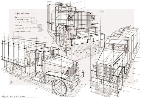 Image Airplane Sketch, Feng Zhu Design, Feng Zhu, Perspective Sketch, Perspective Drawing Architecture, Japan Illustration, Perspective Drawing Lessons, Concept Art Tutorial, Industrial Design Sketch