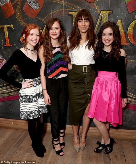 The squad: At the bash, she joined stars (l-r) Abby Donnelly, Olivia Sanabia and Aubrey Miller Aubrey K Miller, Abby Donnelly, Magic Cook, Olivia Sanabia, Aubrey Miller, Just Add Magic, Nickelodeon Girls, Dressy Attire, Kids Choice Award