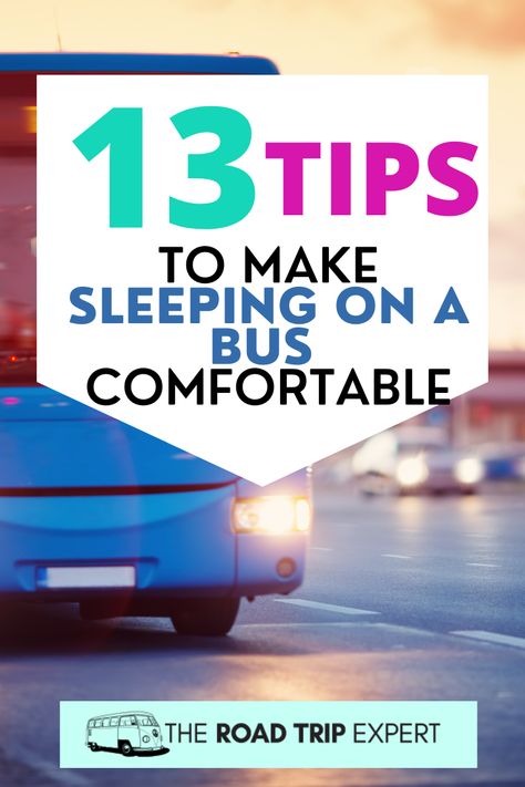 Use these 13 tips to make your next long bus journey as comfortable as possible! These sleeping on a bus tips are exactly what you need to get some decent rest. Charter Bus Travel Tips, Bus Trip Essentials, Long Bus Ride Essentials, Bus Trip Outfit, Bus Outfit, Traveling By Bus, Bus Journey, Bus Crafts, Trip Hacks