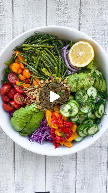 Baby Bell Peppers, Salad Challenge, Meal Planner App, Sliced Avocado, Rainbow Salad, More Veggies, Persian Cucumber, A Better You, Just Eat It