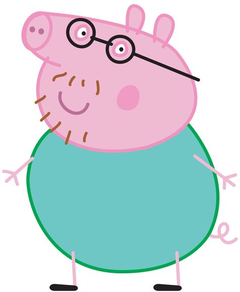 Daddy Pig Peppa, Peppa Pig Images, Peppa Pig Imagenes, Heo Peppa, Peppa Pig Stickers, Peppa Pig Teddy, Peppa Pig Birthday Party Decorations, Peppa Pig Decorations, Peppa Pig Cake Topper