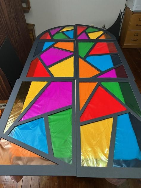 Art Classroom Decor, Sister Act, Communication Relationship, Church Stage Design, Christmas Church, Church Stage, Prize Winning, Stained Glass Christmas, Stained Glass Diy