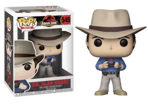 Funko POP Vinyl Dr  Alan Grant No 545 Unboxing!Review Steven Spielberg Jurassic Park Dr Alan Grant, Jurassic Park Characters, Alan Grant, Film Up, Jurrasic Park, Funko Figures, Pop Vinyl Figures, Pop Toys, Madrid Barcelona