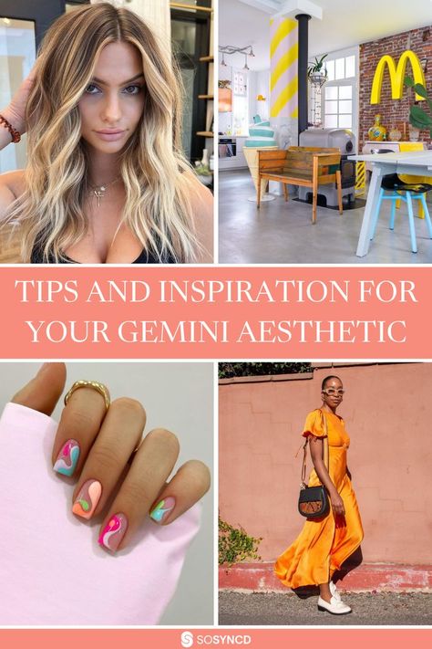 Gemini is associated with energy, innovation, and enthusiasm – traits that make the sign’s aesthetic incredibly appealing to many. The Gemini aesthetic is all about embracing your creative side and having fun with fashion, décor, and other style elements. In this blog, we explore some tips and inspiration for creating a unique Gemini aesthetic that is both striking and meaningful. Click the link to get inspired. Gemini Rising Aesthetic, Gemini Aesthetic, Rising Aesthetic, Gemini Personality, Gemini Rising, Understand Yourself, Yellow Smiley Face, Colorful Hat, Power Colors