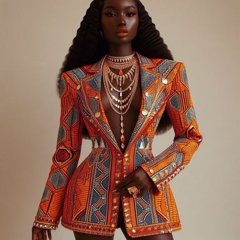 Afro Futurism Fashion, Afrocentric Fashion, Plus Size Baddie Outfits, Make Fashion, Chic Dress Classy, African Inspired Clothing, African Fashion Modern, Two Piece Homecoming Dress, African Inspired Fashion