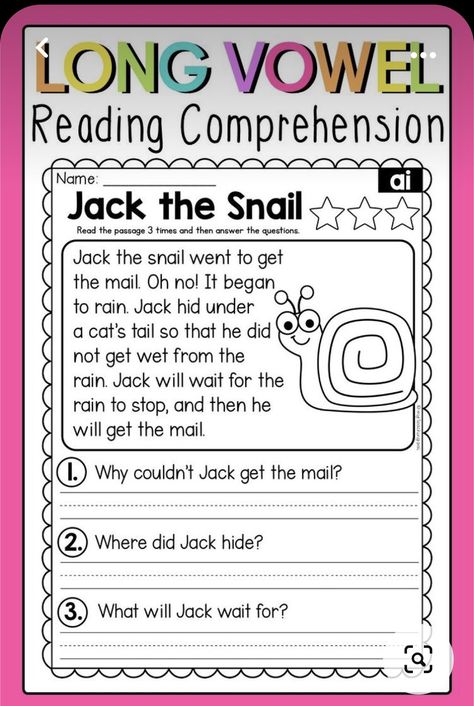 Sentence Building Worksheets, English Grammar For Kids, Grammar For Kids, Phonics Rules, English Activities For Kids, Long Vowel, Long Vowels, Phonics Lessons, Phonics Reading