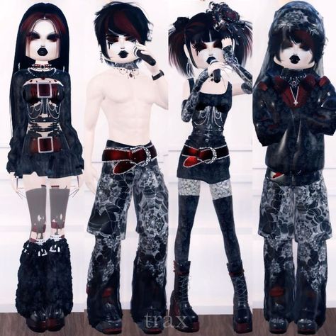 Visual Kei Fashion Dress To Impress, Gothic Rock Outfits, Dti Theme Trad Goth, Trad Goth Dti Outfit, Dti Outfit Guys, Dti Theme Gothic, Dti Gothic Theme Outfit, Goth Dti Outfit, Gothic Dti Outfit