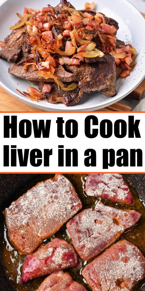 This is how to cook beef liver on the stove perfectly to tender. Add caramelized onions and lightly breaded meat for a protein packed meal. Fried Liver Recipes, Baked Liver And Onions Recipe, Lancashire Recipes, Beef Liver And Onions Recipe, Fried Liver, Liver And Onions, How To Cook Liver, Healthy Low Carb Dinners, Liver Recipes