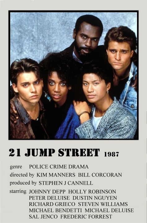 21 Jump Street Dustin Nguyen, Richard Grieco, Steven Williams, Jump Street, 21 Jump Street, Young Johnny Depp, Drama Tv Series, Television Program, Film Books