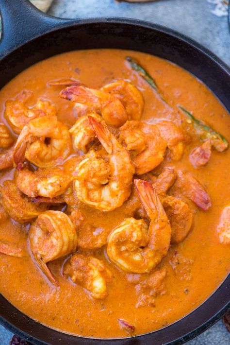 Prawn Curry Recipe, Goan Cuisine, Goan Prawn Curry, Prawns Roast, Breakfast Muffin, Fish Curry Recipe, Prawn Curry, Goan Recipes, Prawn Recipes