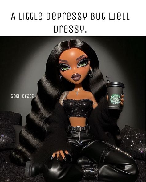 🫶🏻🫶🏻🫶🏻 #bratz #gothbratz #explorepage Black Bratz, Black Bratz Doll, Bratz Doll, Black Doll, Dolls, Quick Saves, Black