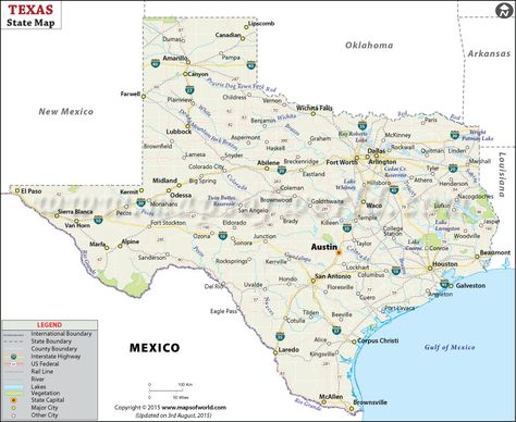 Texas State Map Texas Map With Cities, George Bush Intercontinental Airport, Map Of Texas, Explore Texas, Guadalupe Mountains National Park, Interstate Highway, Guadalupe Mountains, State Capital, Texas Map